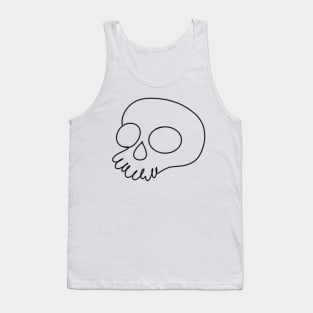 Squiggle Skull Tank Top